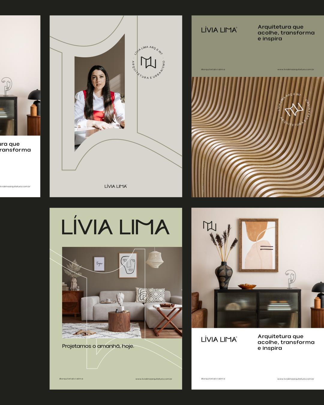 Aplicações da marca Lívia Lima